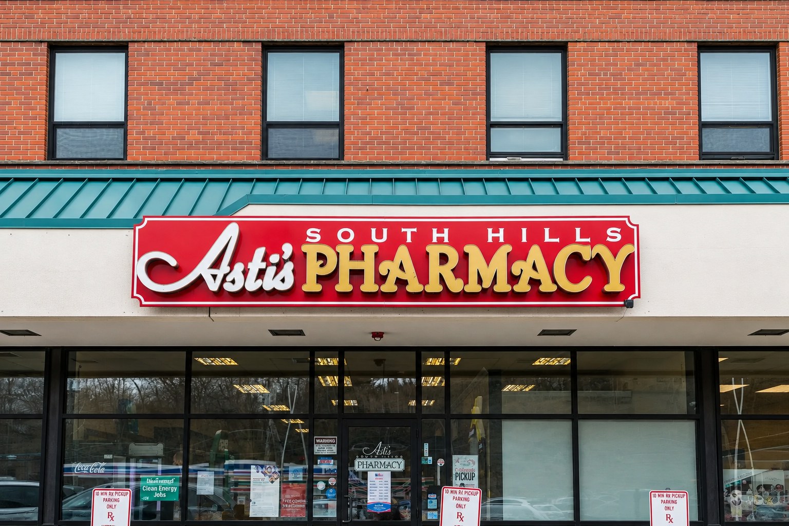 The Asti's South Hills Pharmacy neighborhood storefront in Pittsburgh